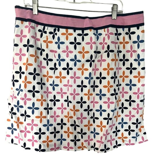 Talbots Women's Floral Print Pockets Size 6 Multi-Color Stretch Skort - Picture 1 of 8